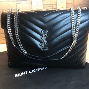 YSL LOULOU LARGE IN MATELASSE “Y” LEATHER
